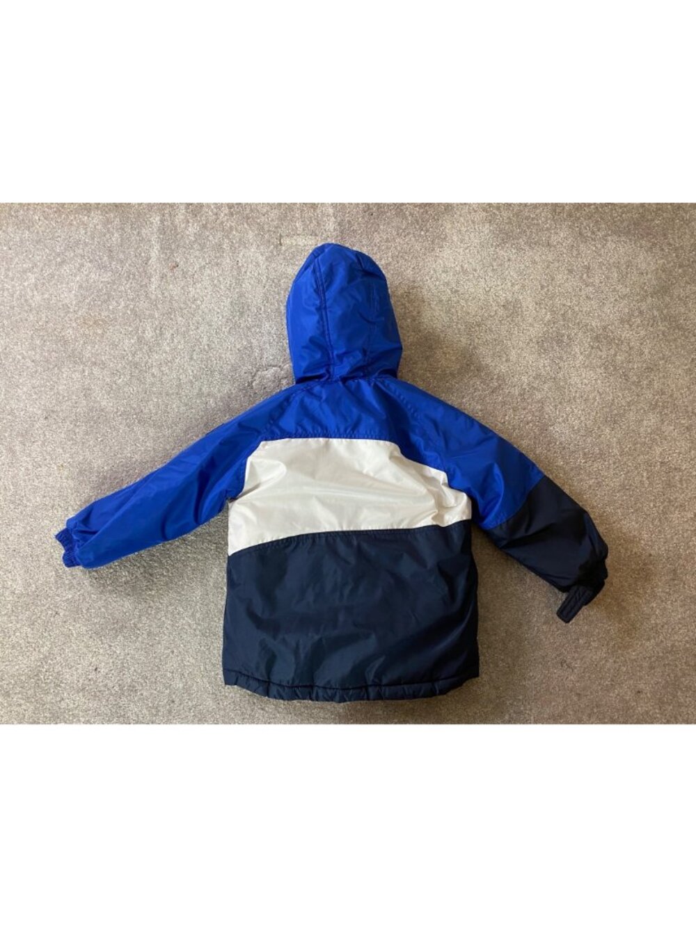 Snozu Boys 2-Piece Blue & Navy Hooded Winter Jacket & Snow Bib Set Size 4T - Picture 3 of 16